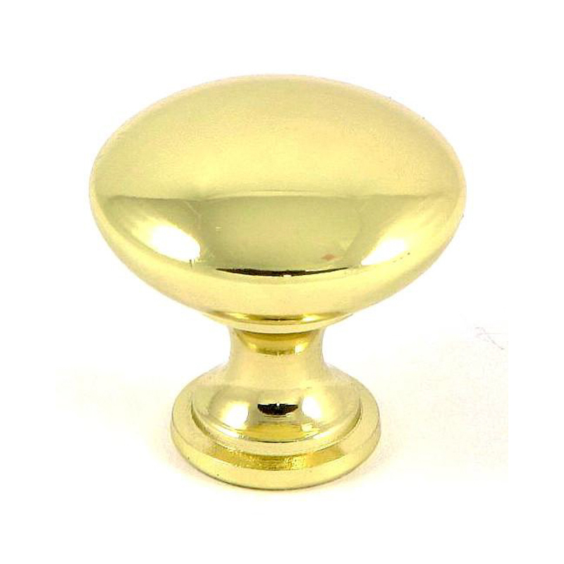 Round 1-1/4" Cabinet Knob in Polished Brass